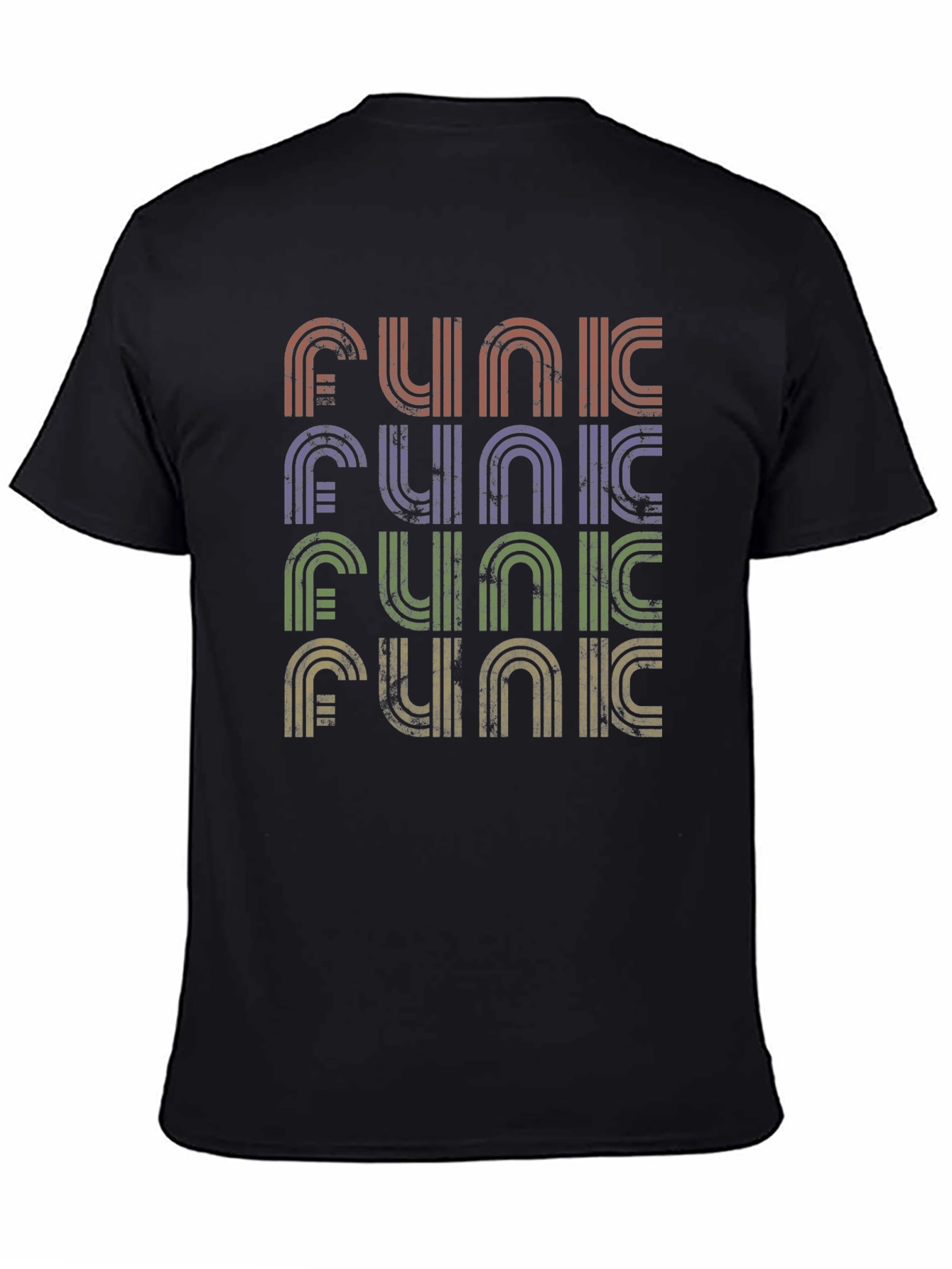 Retro Funk T-Shirt - Vintage Striped Design