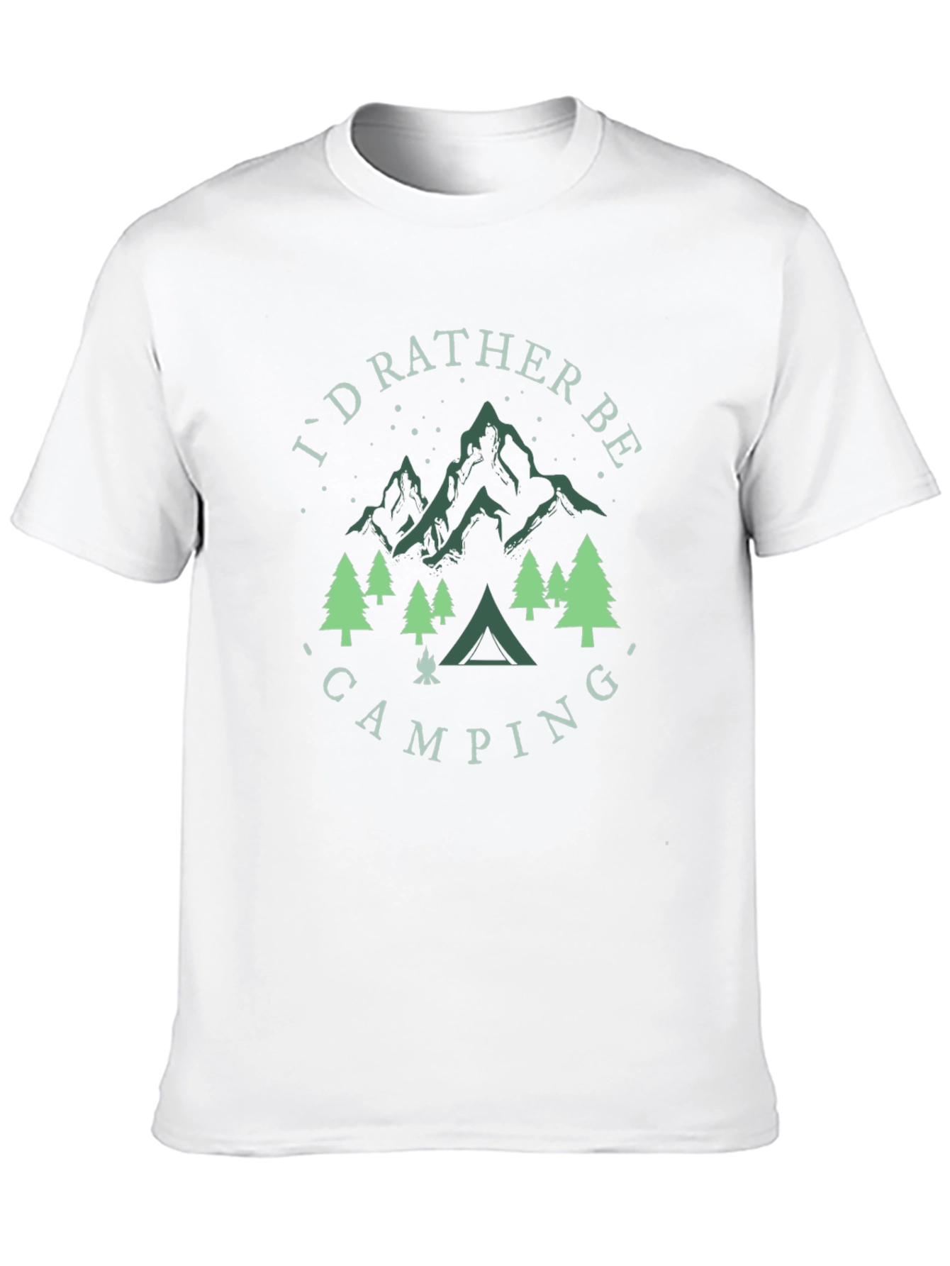 Camping Graphic T-Shirt - Id Rather Be Camping!