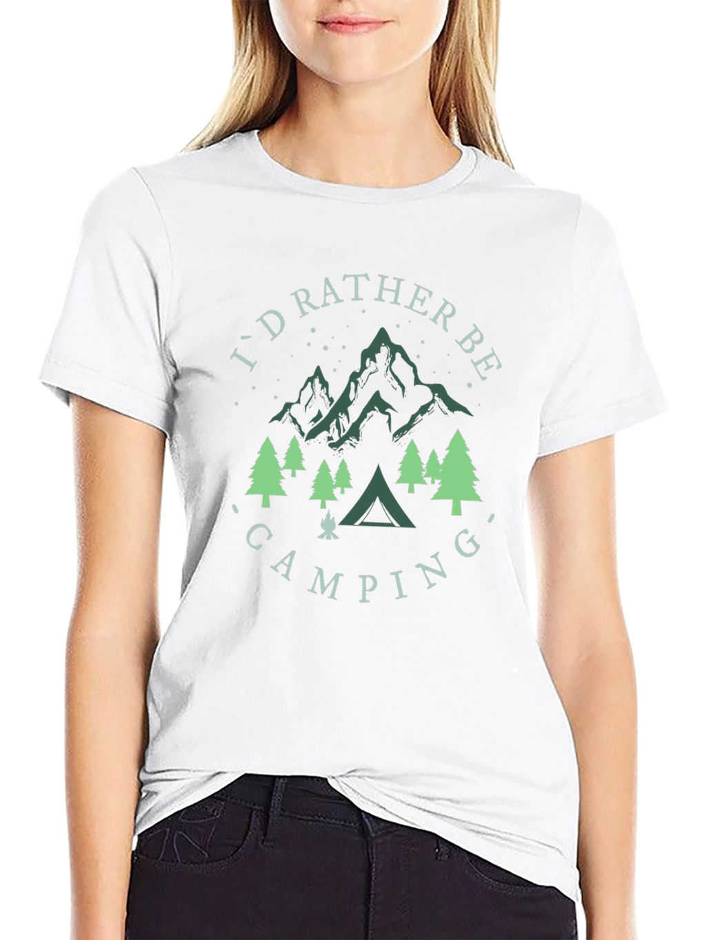 Camping Graphic T-Shirt - Id Rather Be Camping!