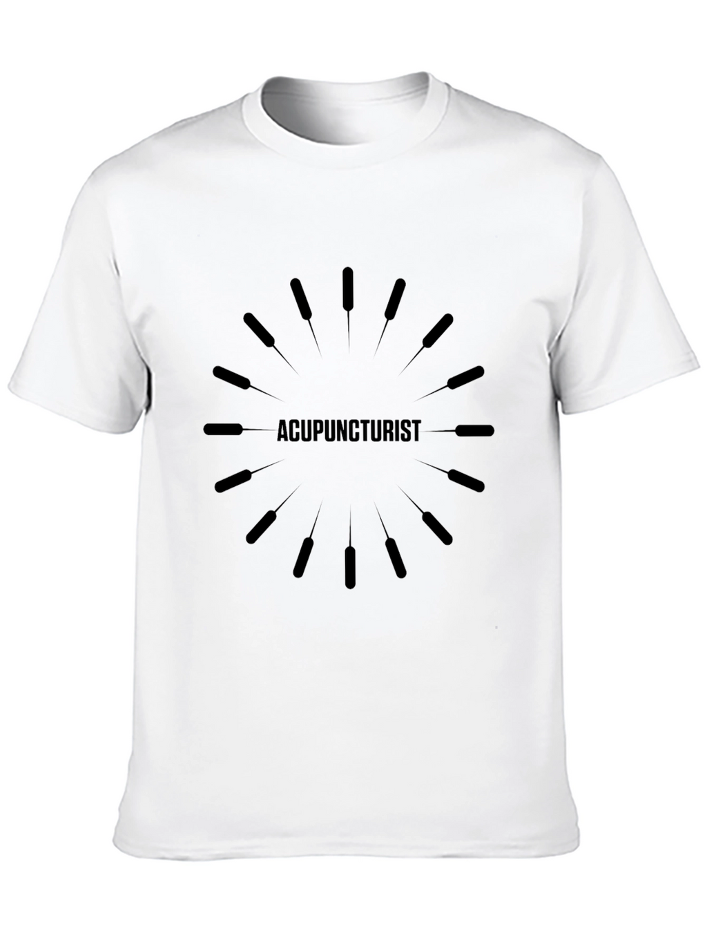 Acupuncturist Graphic T-Shirt - Unisex Black Tee