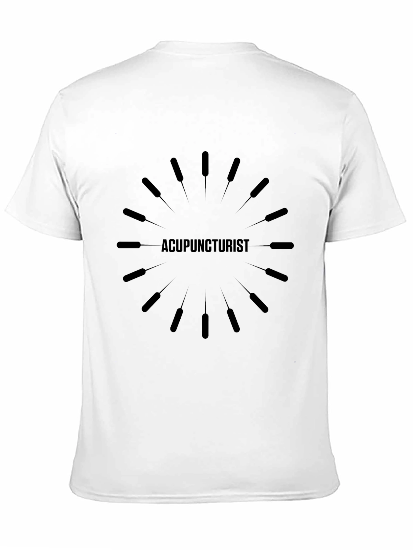 Acupuncturist Graphic T-Shirt - Unisex Black Tee