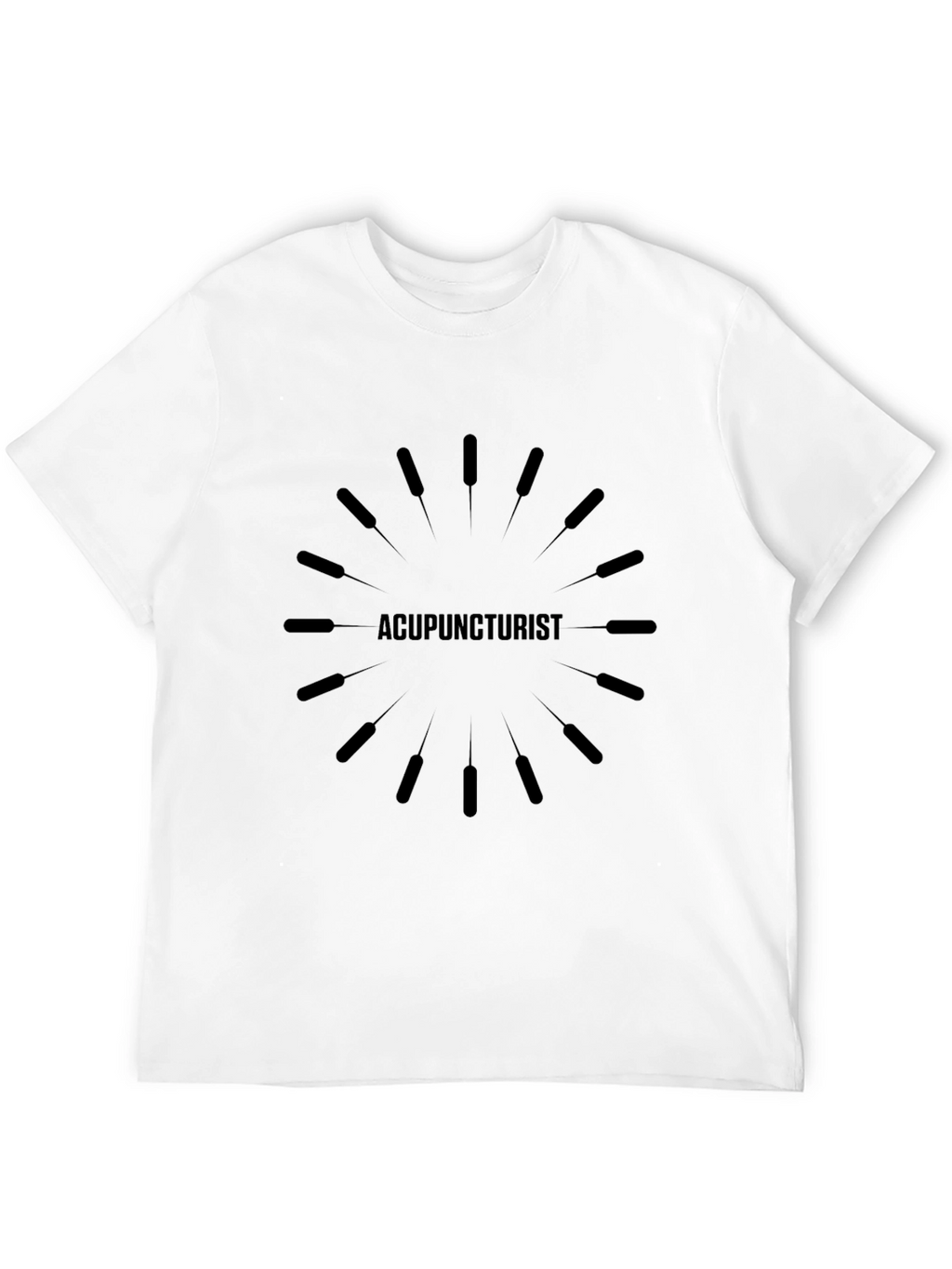 Acupuncturist Graphic T-Shirt - Unisex Black Tee