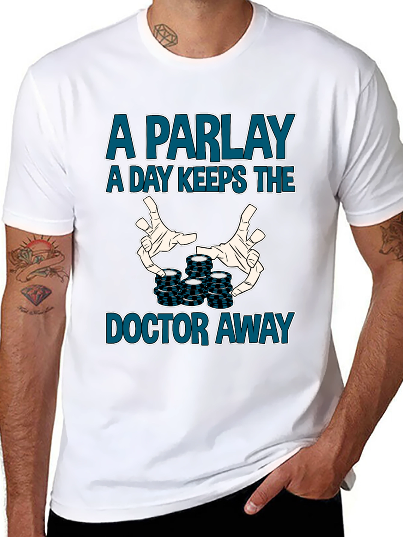 Parlay Gambler Graphic Tee - Funny Betting Shirt