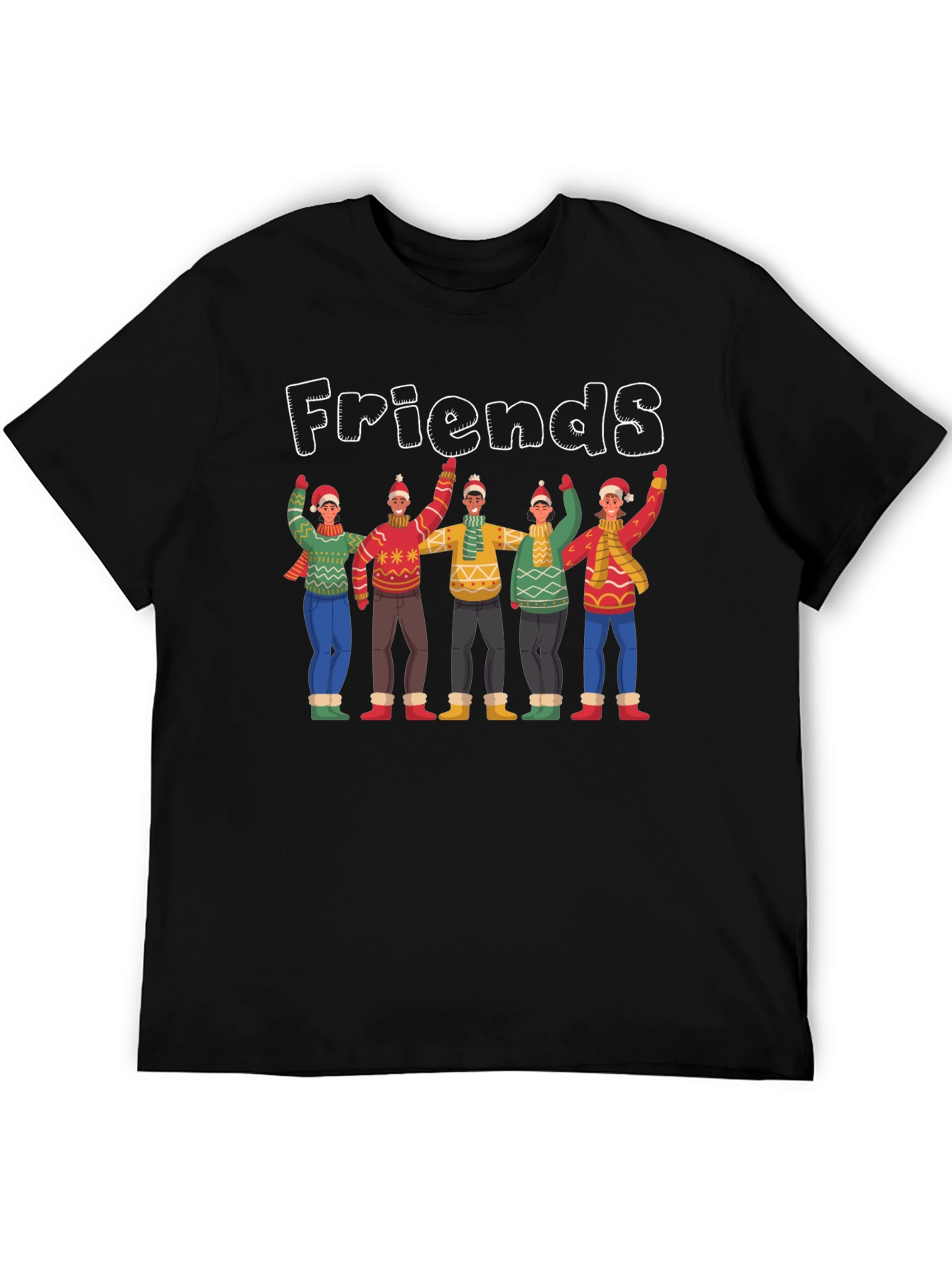Friends Holiday Crew Neck T-Shirt