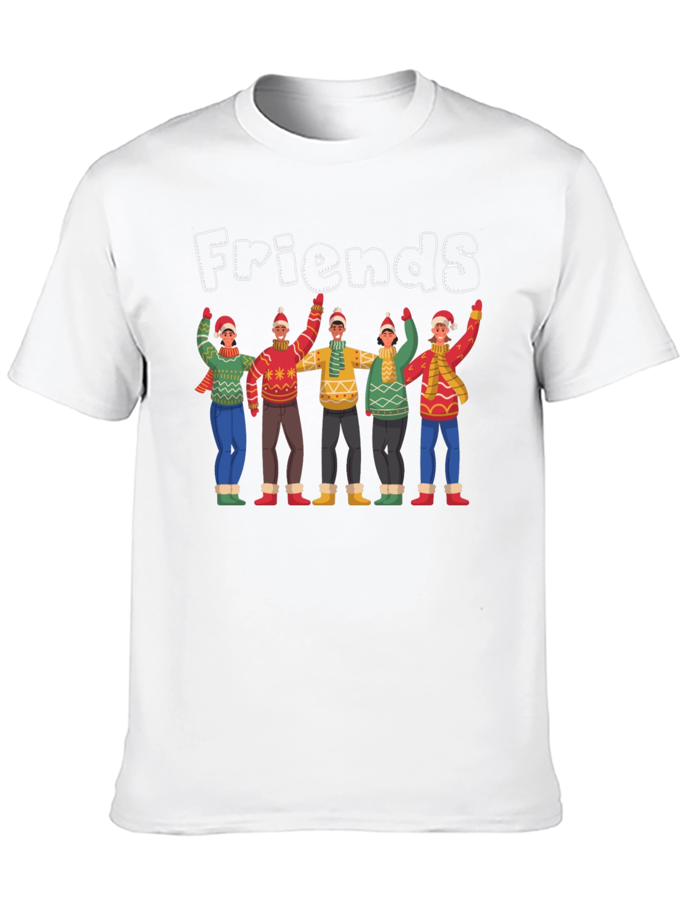 Friends Holiday Crew Neck T-Shirt