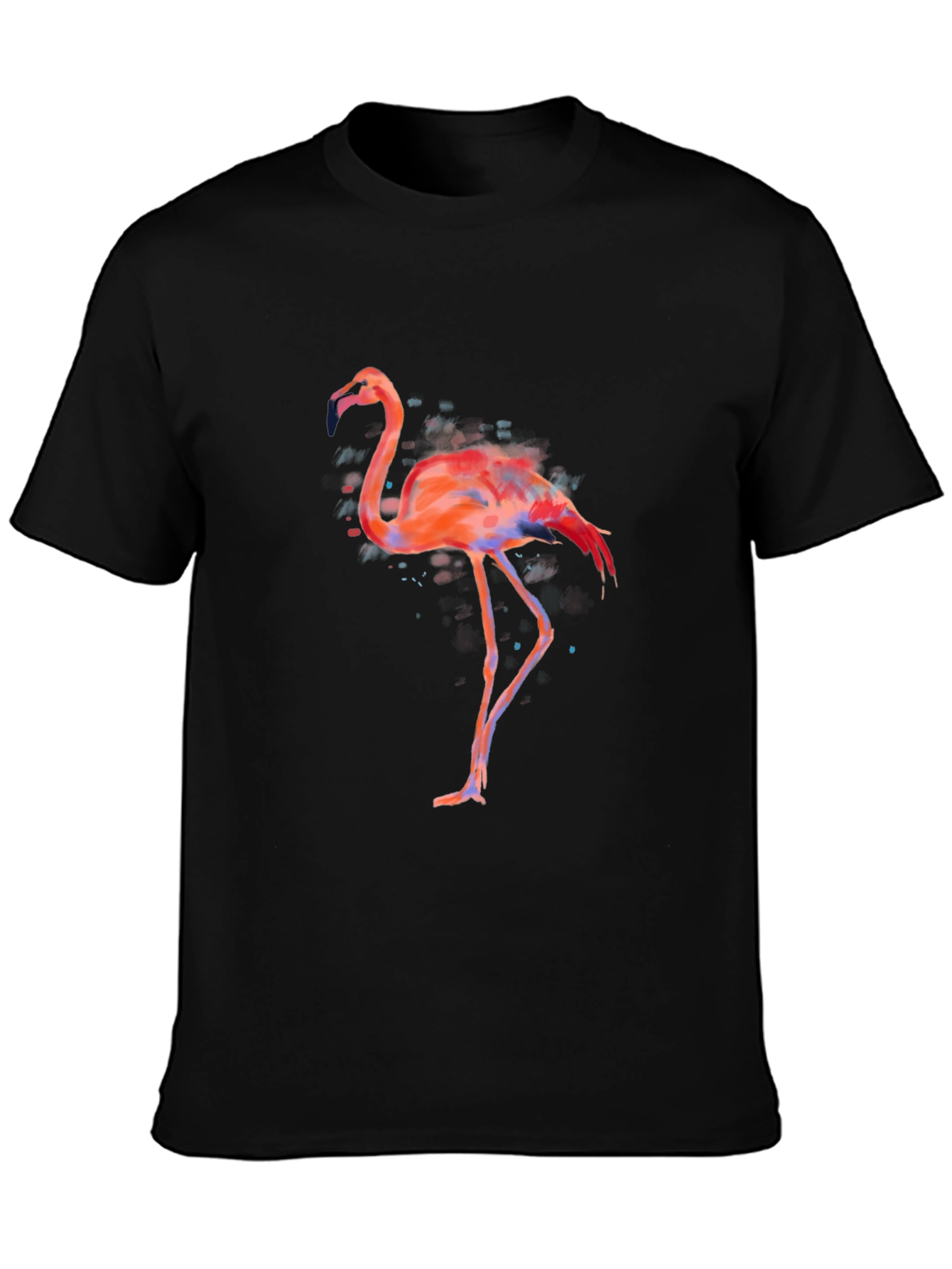 Flamingo Graphic Tee - Mens Black T-Shirt