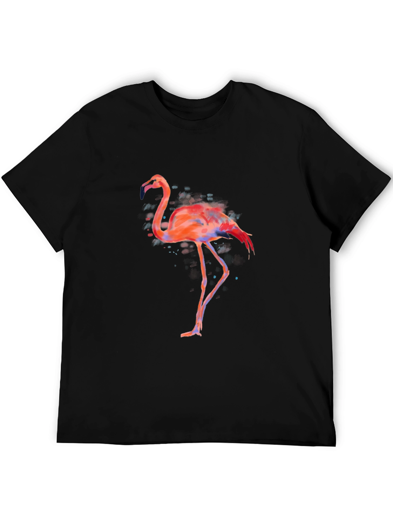 Flamingo Graphic Tee - Mens Black T-Shirt