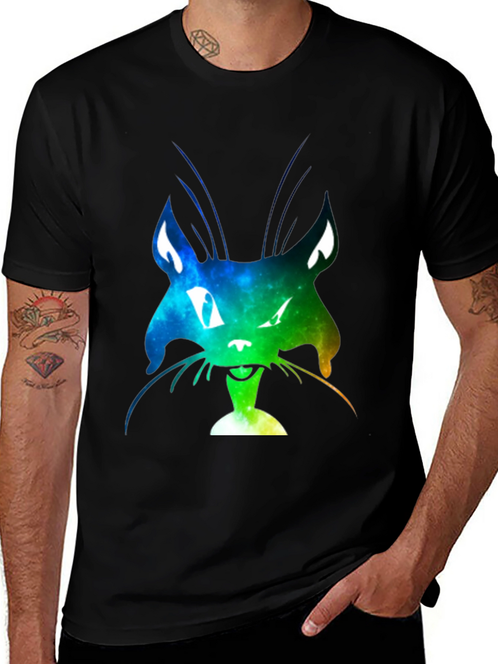 Galaxy Cat Graphic Tee - Unisex