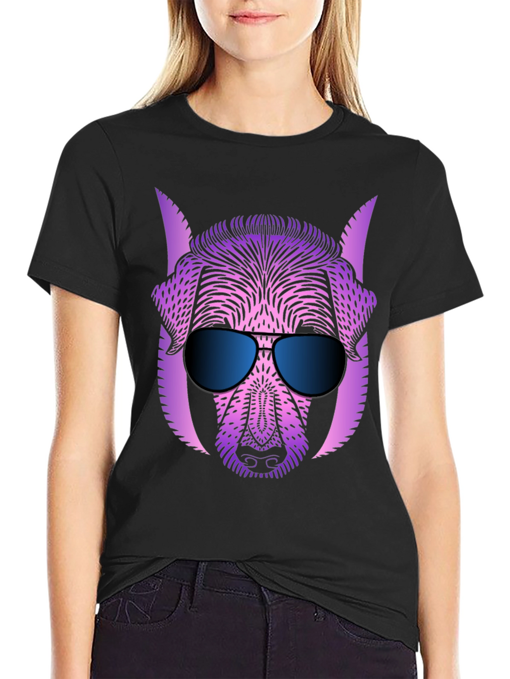 Cool Dog Graphic Tee - Trendy Style