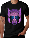 Cool Dog Graphic Tee - Trendy Style