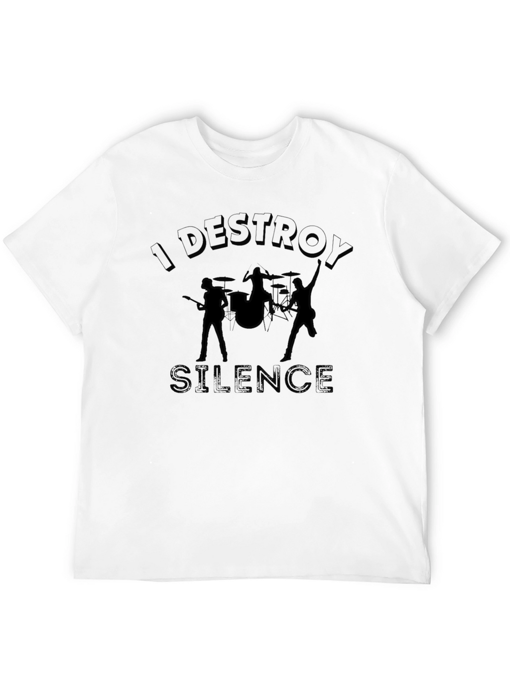 I Destroy Silence Graphic T-Shirt - Music Band Tee