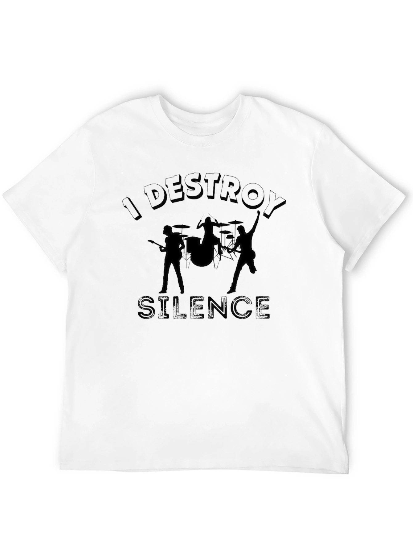 I Destroy Silence Graphic T-Shirt - Music Band Tee