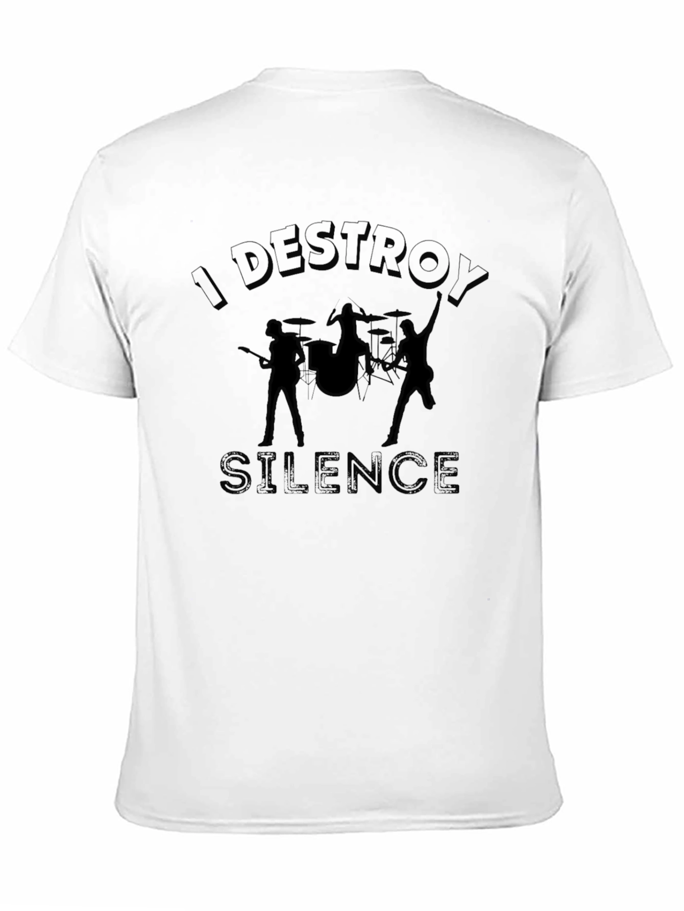 I Destroy Silence Graphic T-Shirt - Music Band Tee