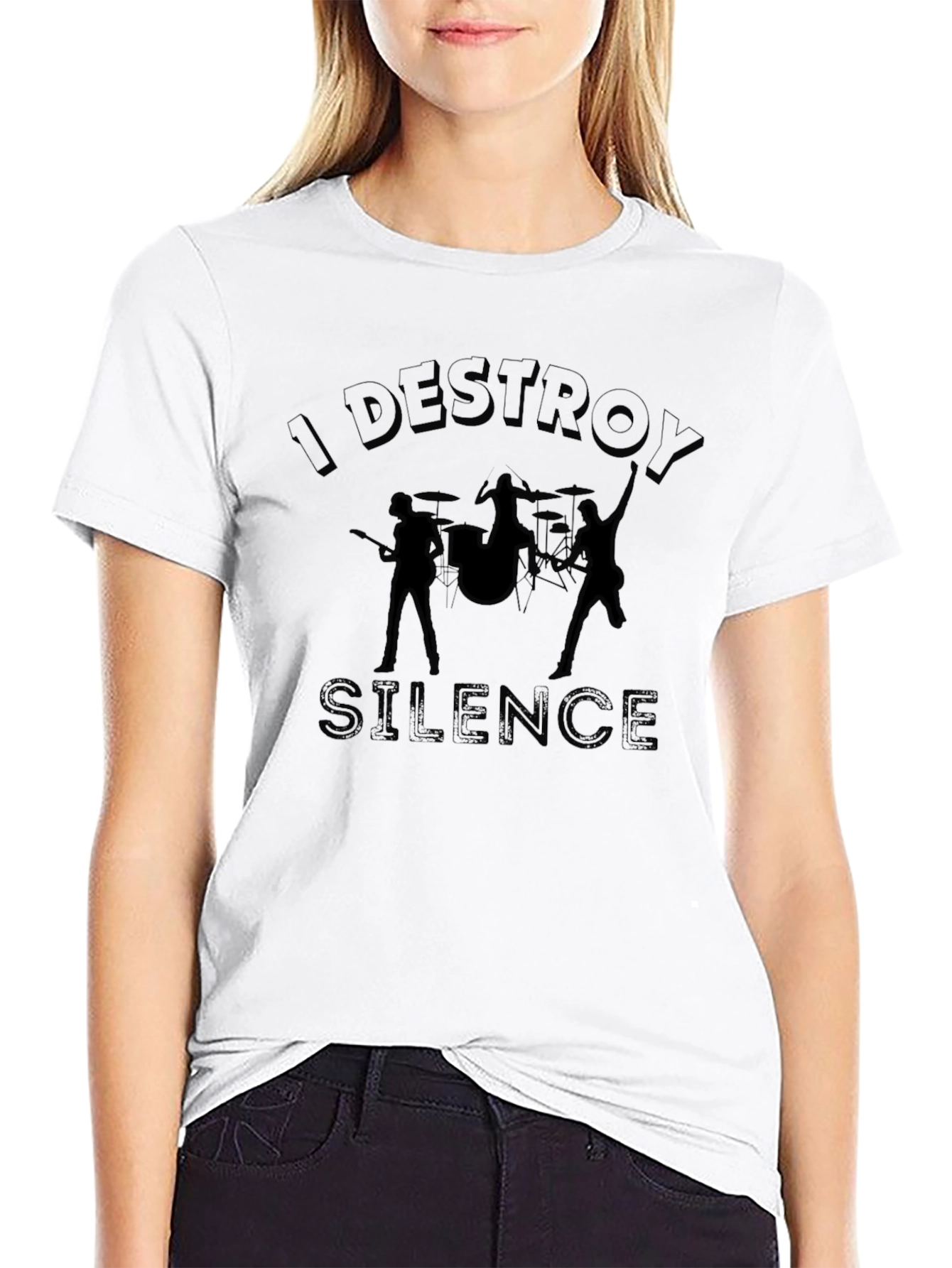 I Destroy Silence Graphic T-Shirt - Music Band Tee