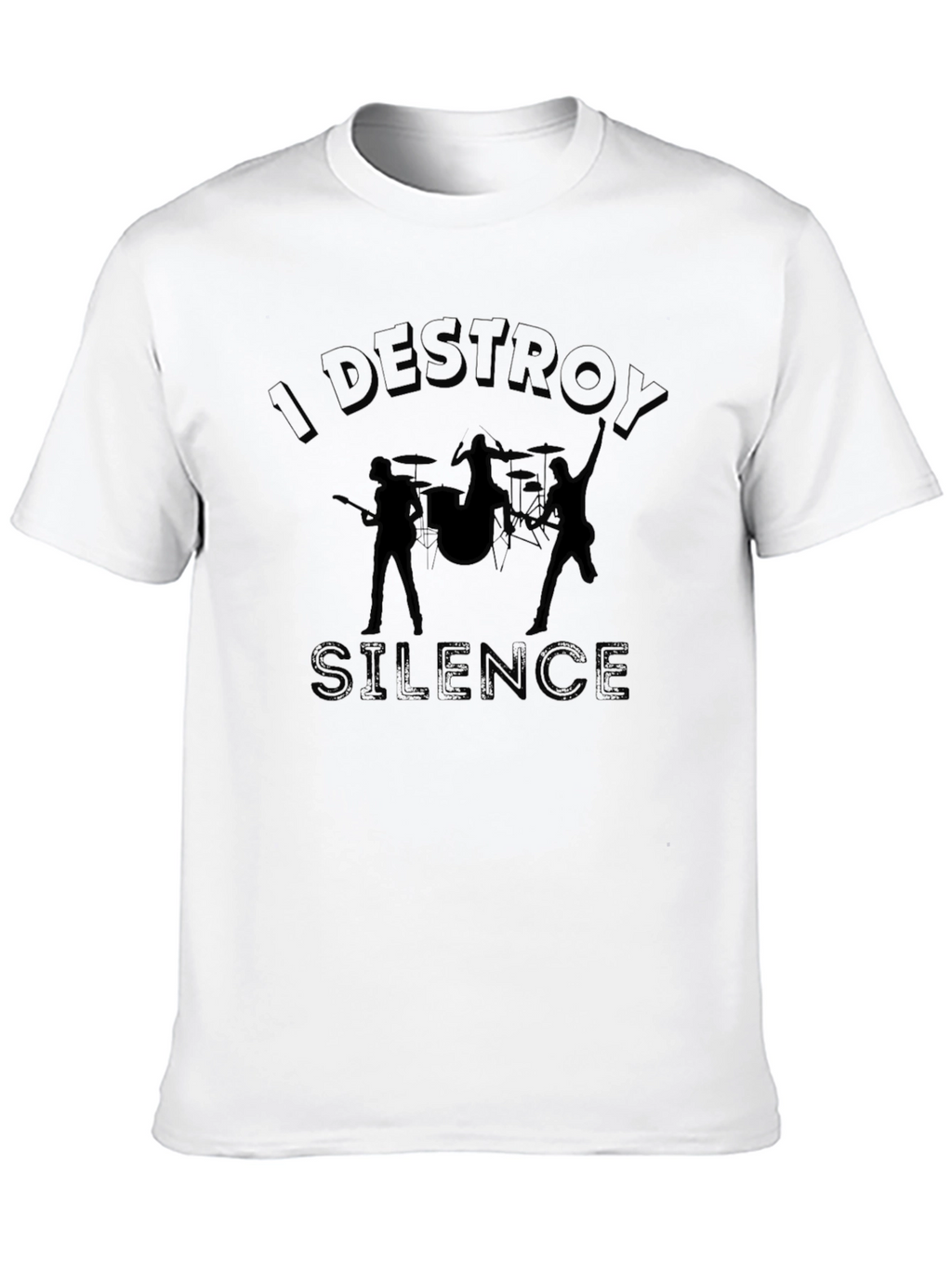 I Destroy Silence Graphic T-Shirt - Music Band Tee
