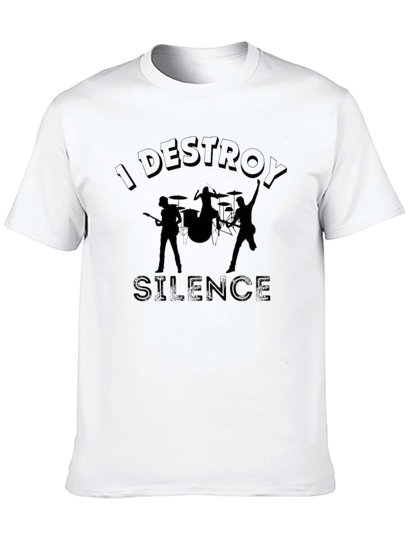 I Destroy Silence Graphic T-Shirt - Music Band Tee