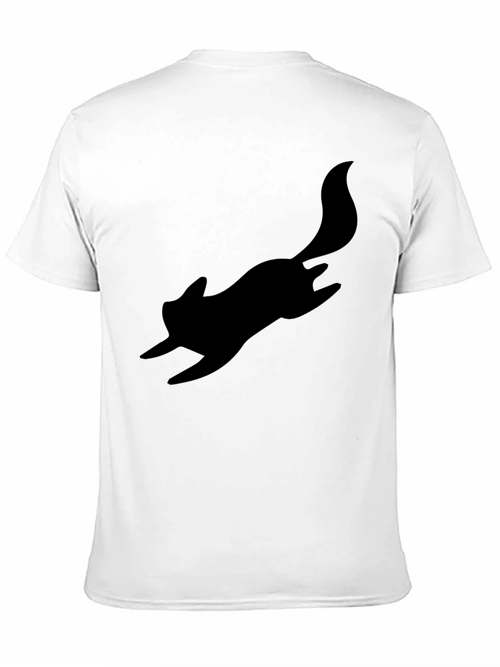 Black Squirrel Silhouette Tee - Casual Cool