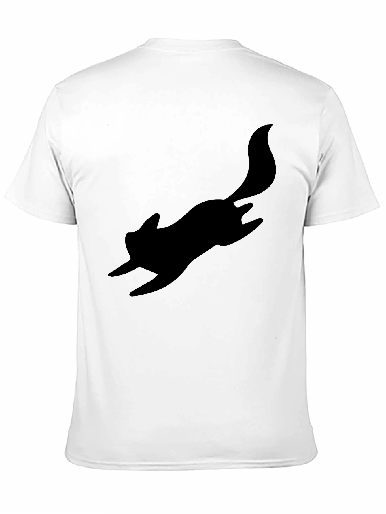 Black Squirrel Silhouette Tee - Casual Cool