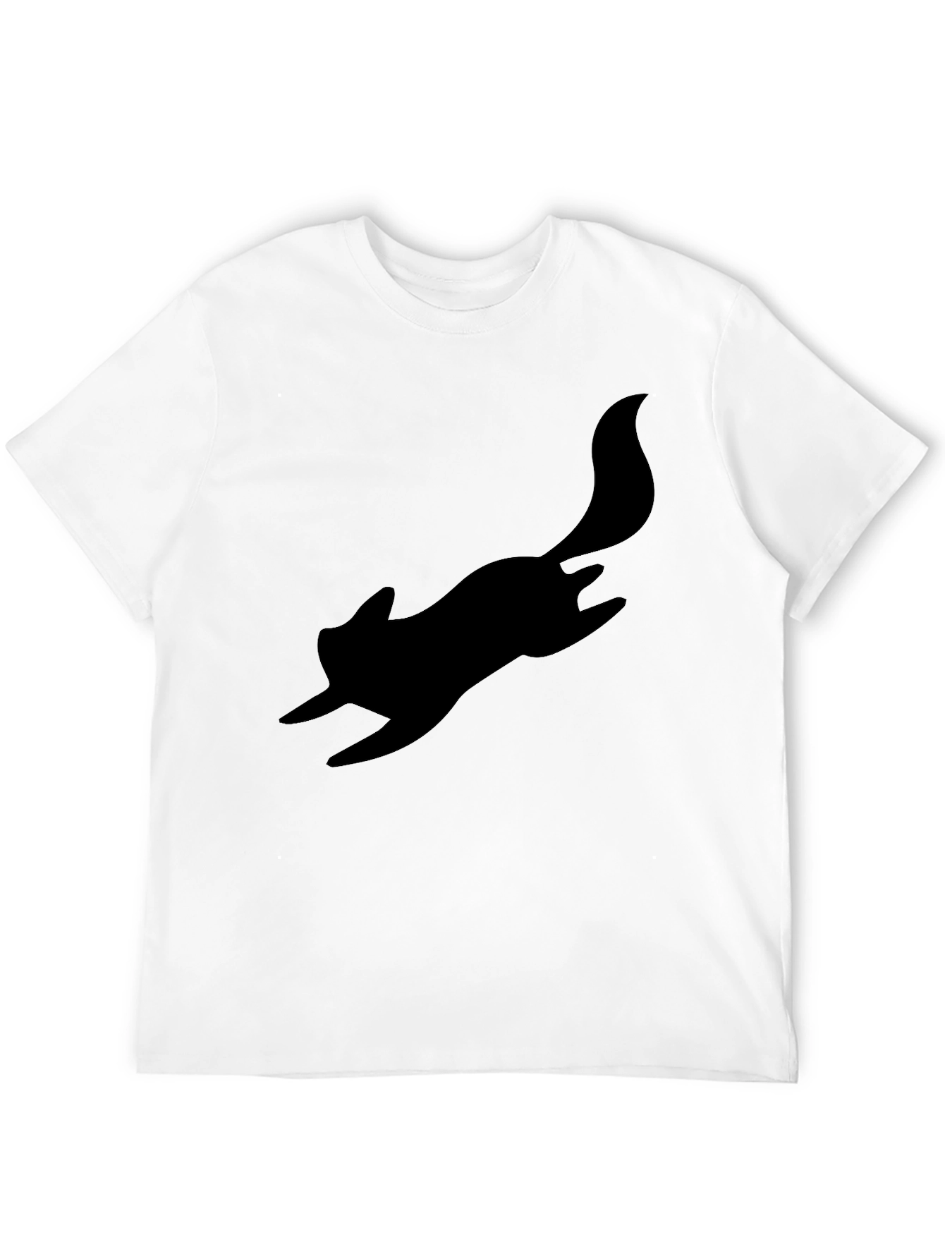 Black Squirrel Silhouette Tee - Casual Cool