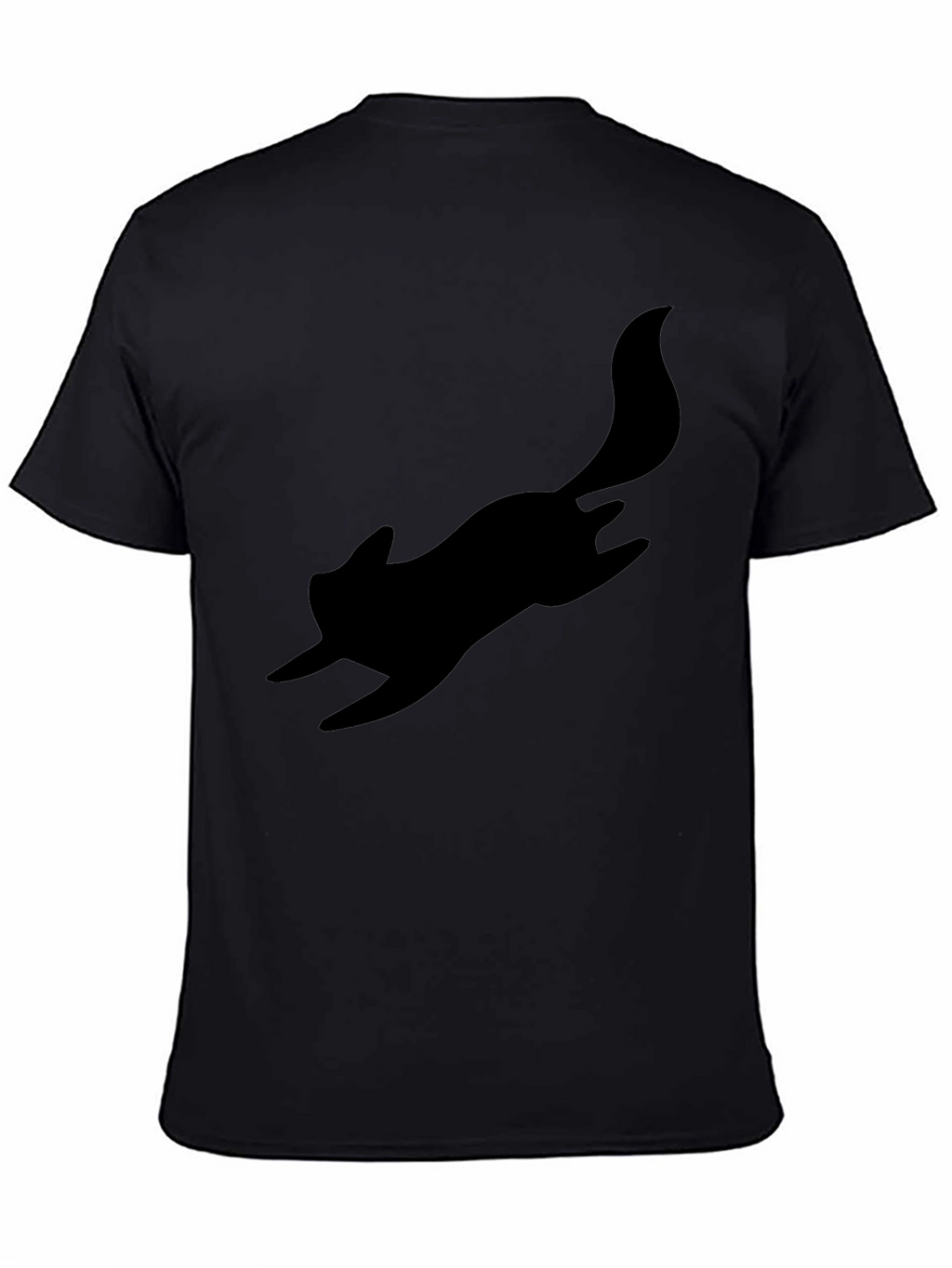 Black Squirrel Silhouette Tee - Casual Cool