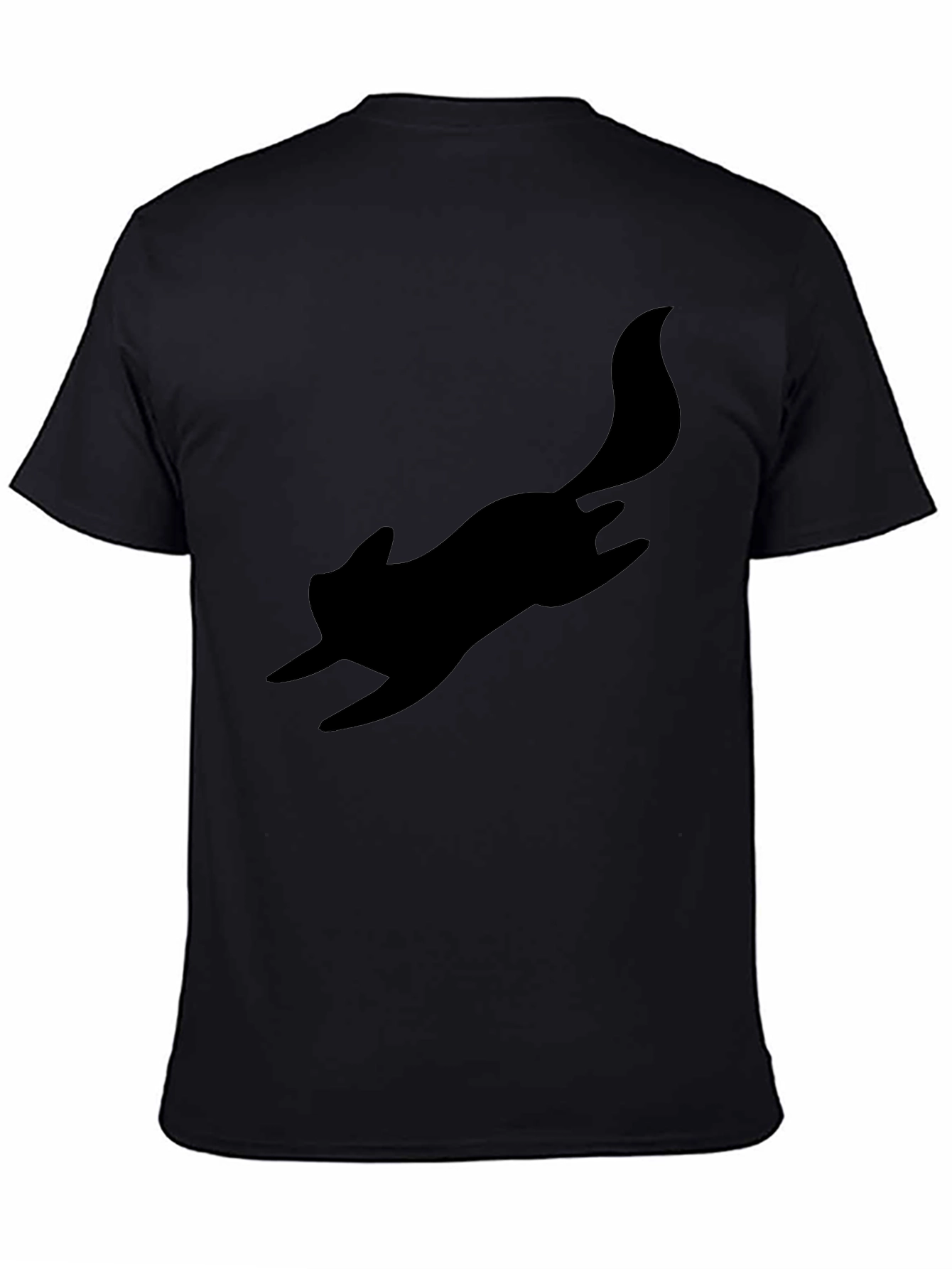 Black Squirrel Silhouette Tee - Casual Cool