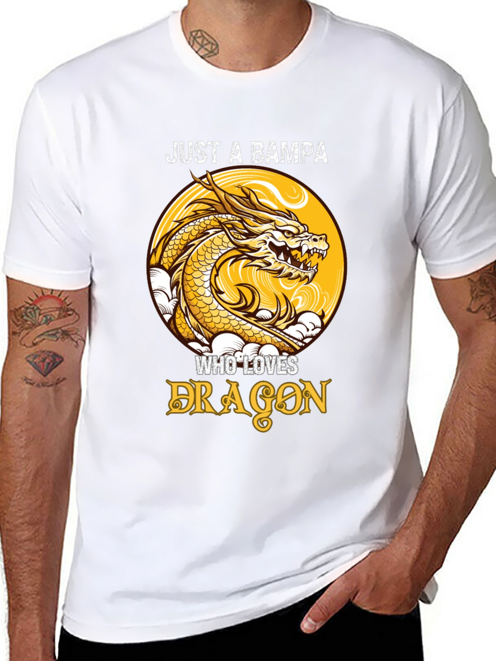 Bampa Dragon Lover Graphic Tee - Unique Design