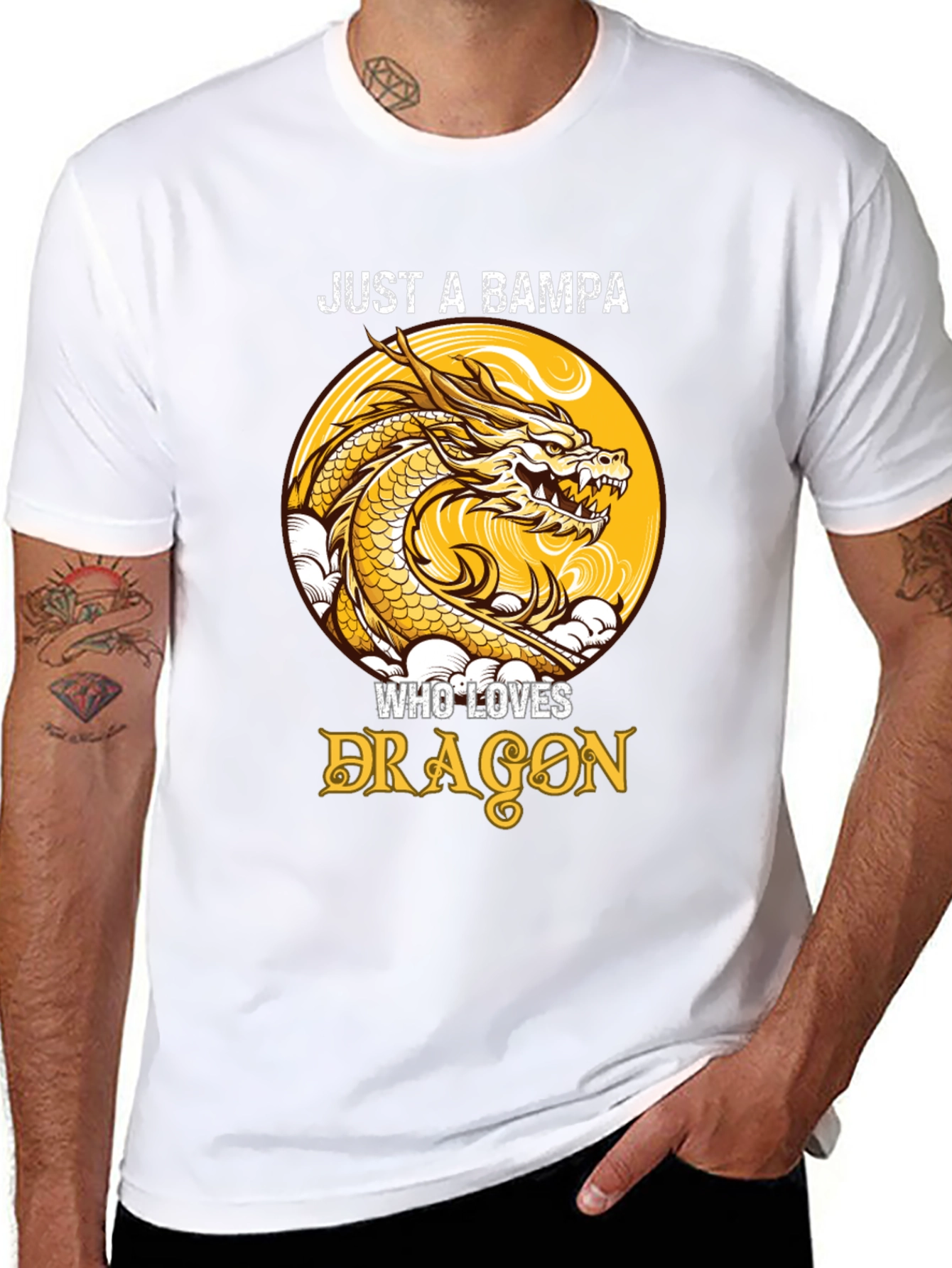 Bampa Dragon Lover Graphic Tee - Unique Design
