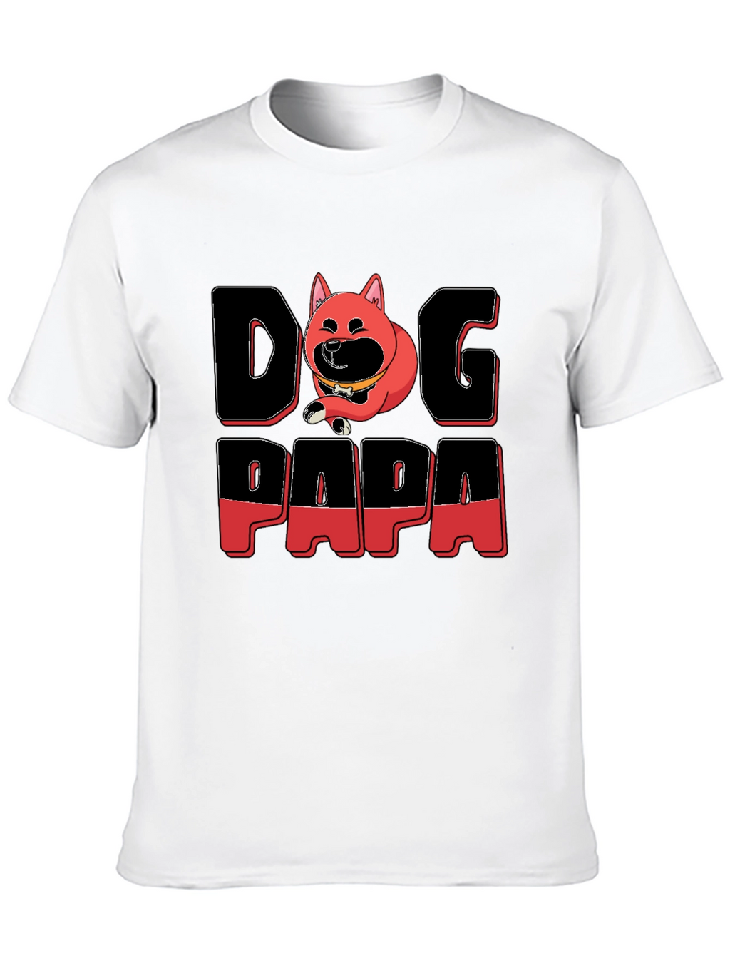 Dog Papa Graphic T-Shirt - Mens Black Tee