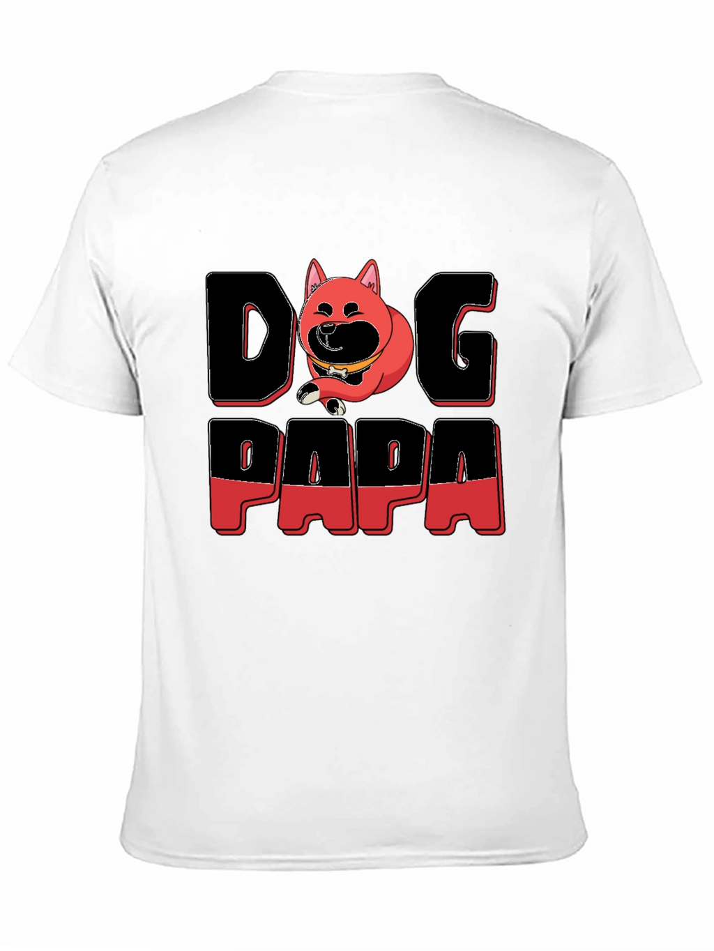 Dog Papa Graphic T-Shirt - Mens Black Tee