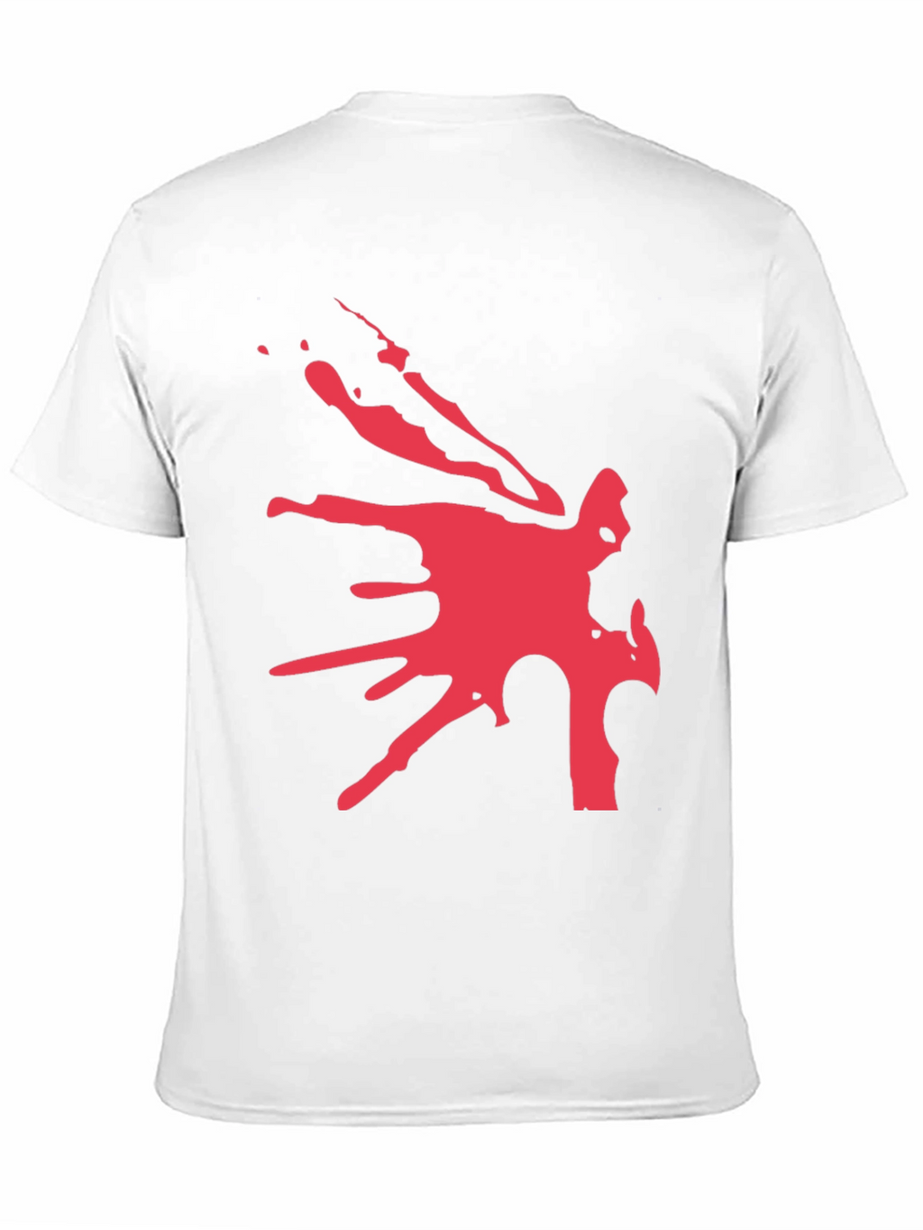 Bold Graphic Tee - Abstract Red Design on Black