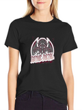 Gothic Metal Graphic Black T-Shirt