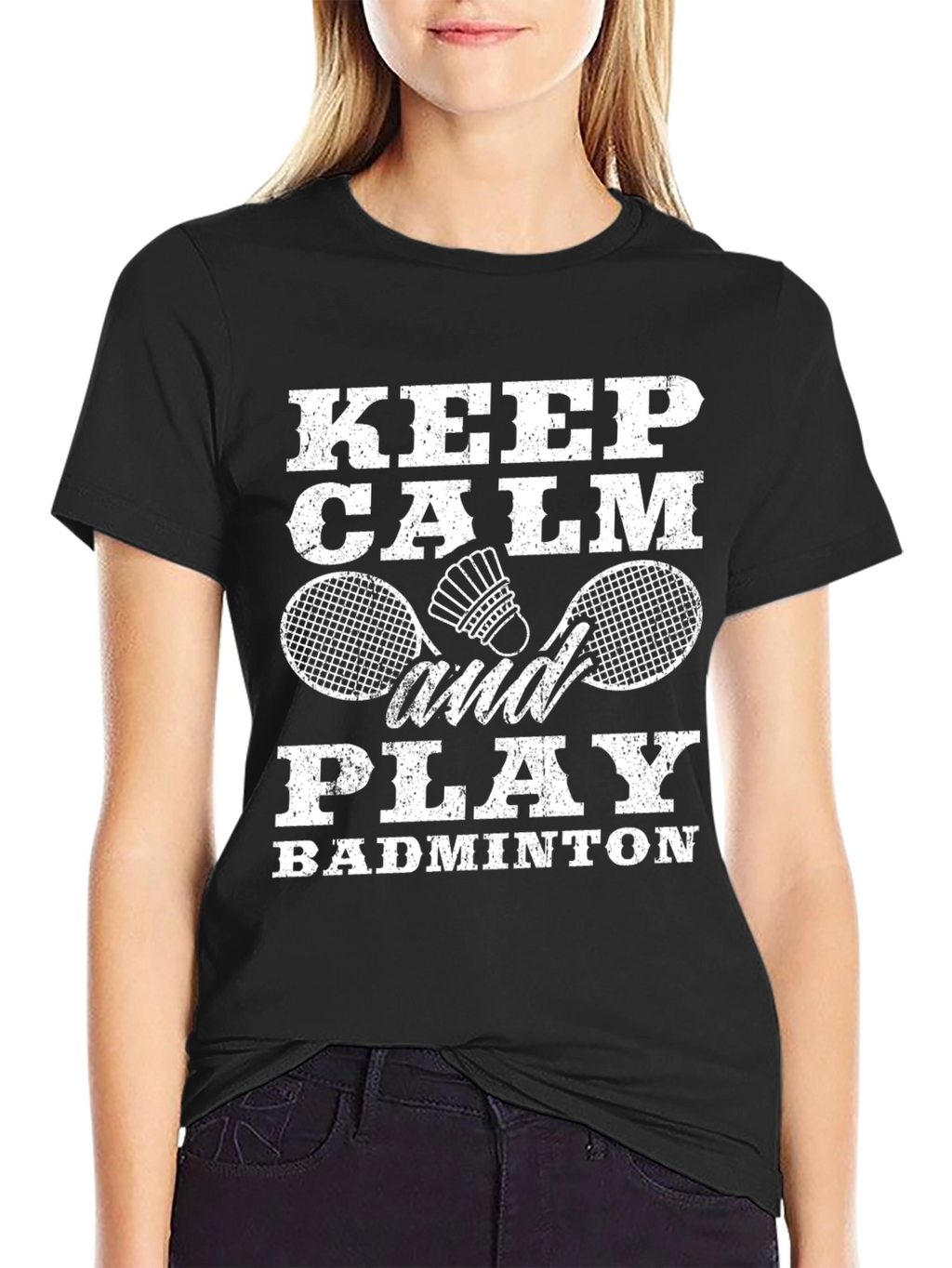 Keep Calm and Play Badminton T-Shirt