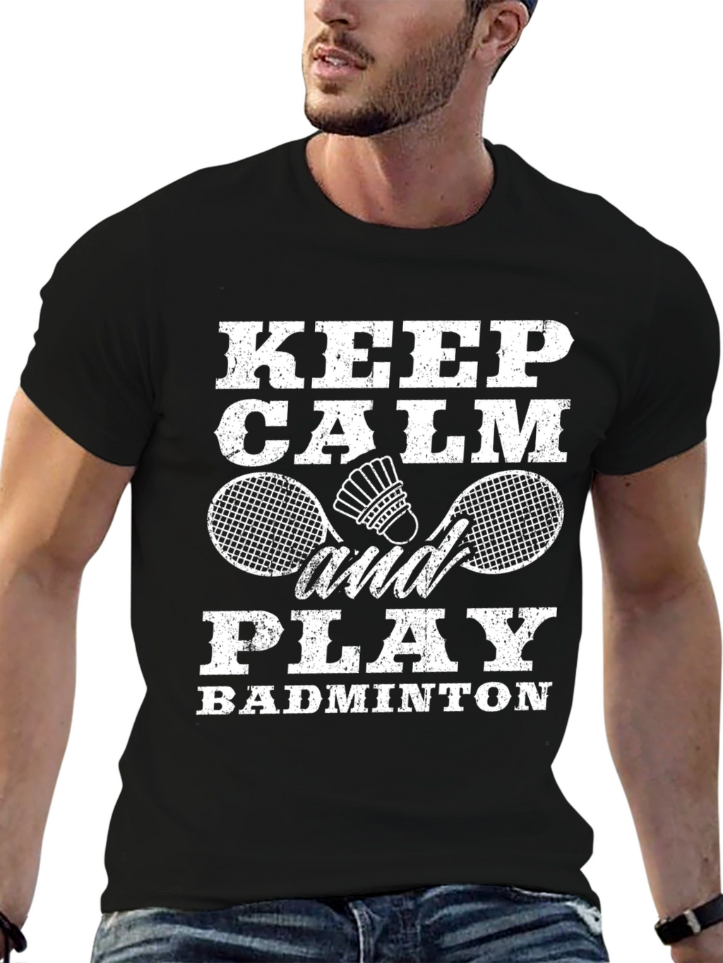 Keep Calm and Play Badminton T-Shirt