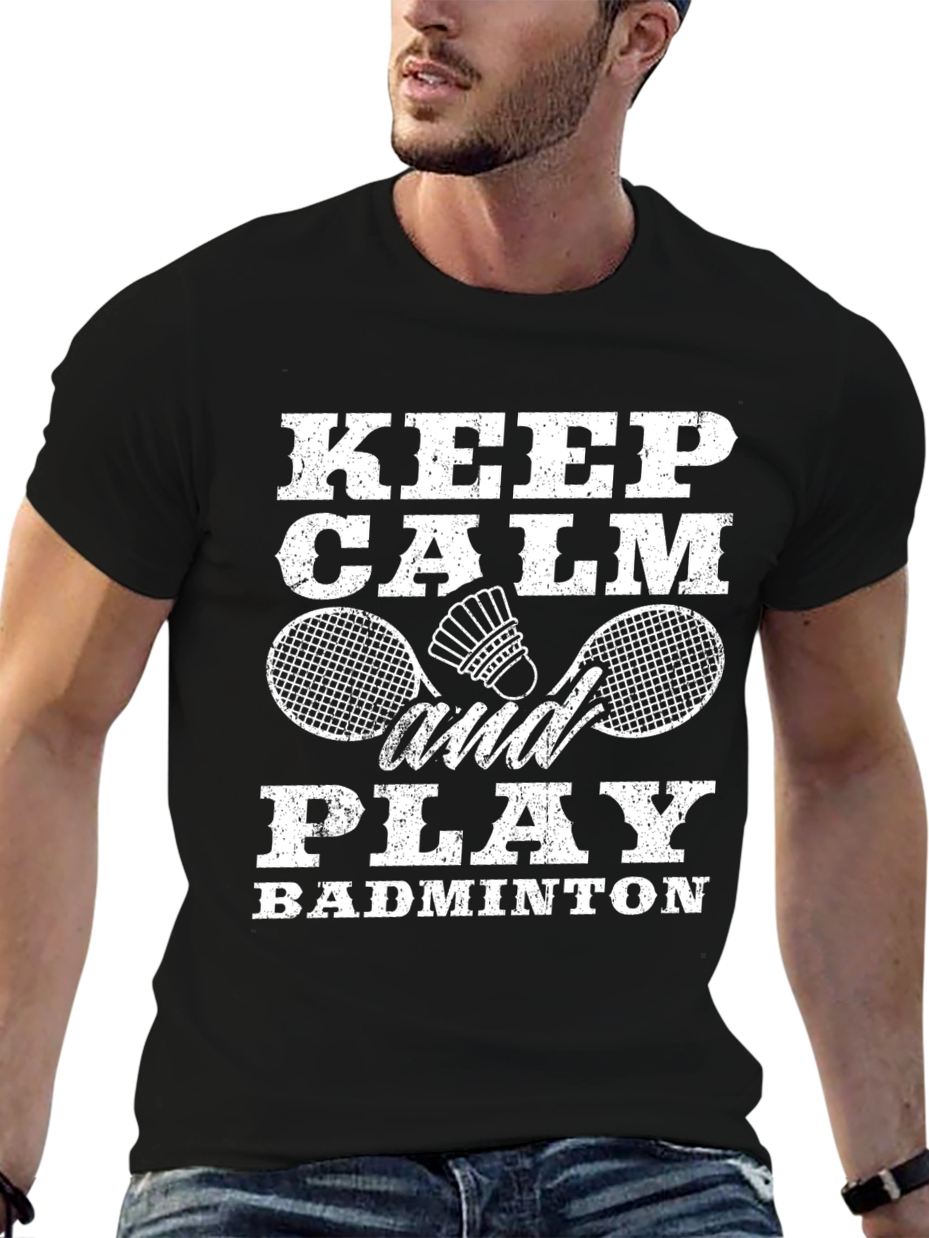 Keep Calm and Play Badminton T-Shirt