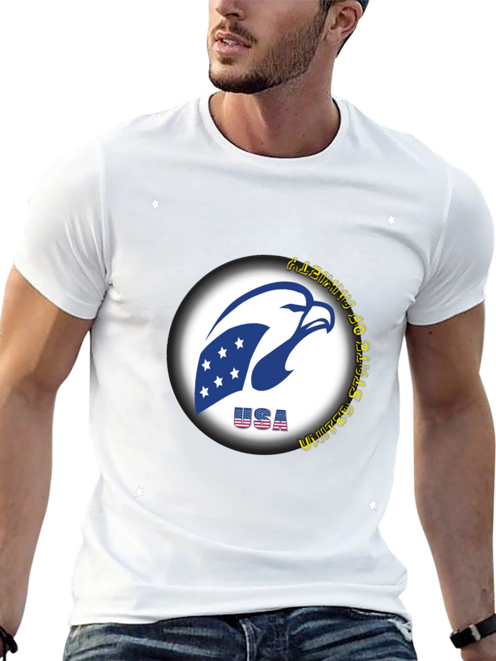 USA Eagle Graphic Tee - Patriotic Style