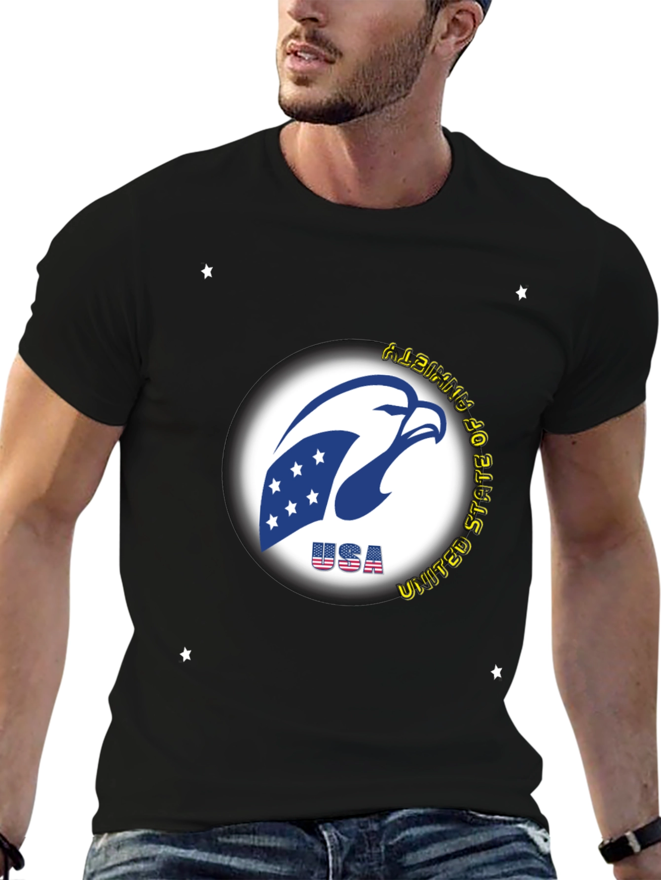 USA Eagle Graphic Tee - Patriotic Style