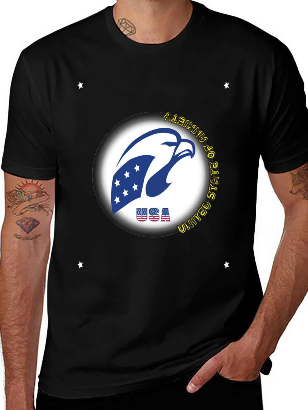 USA Eagle Graphic Tee - Patriotic Style