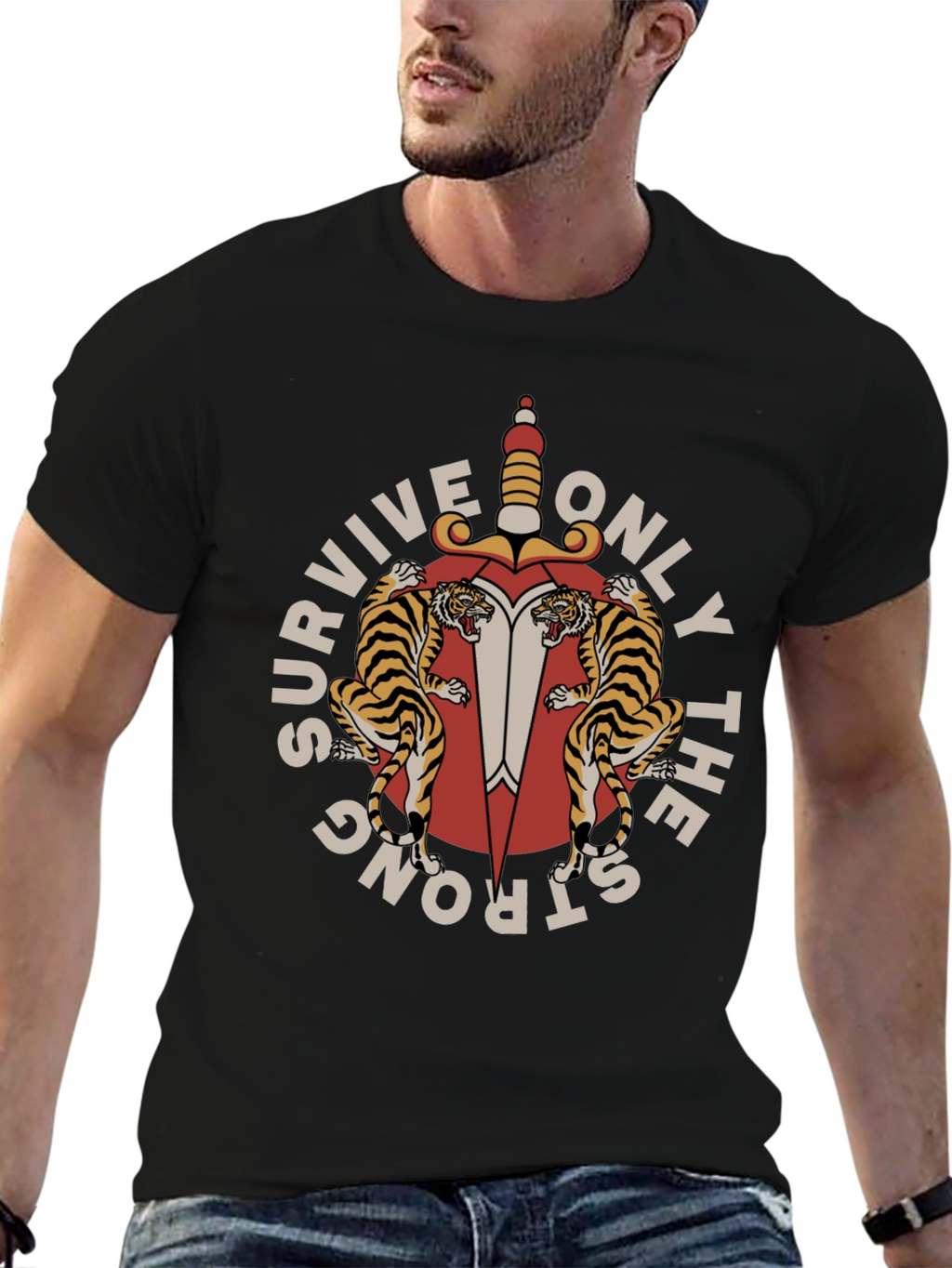 Survive Only The Strong Graphic Tee