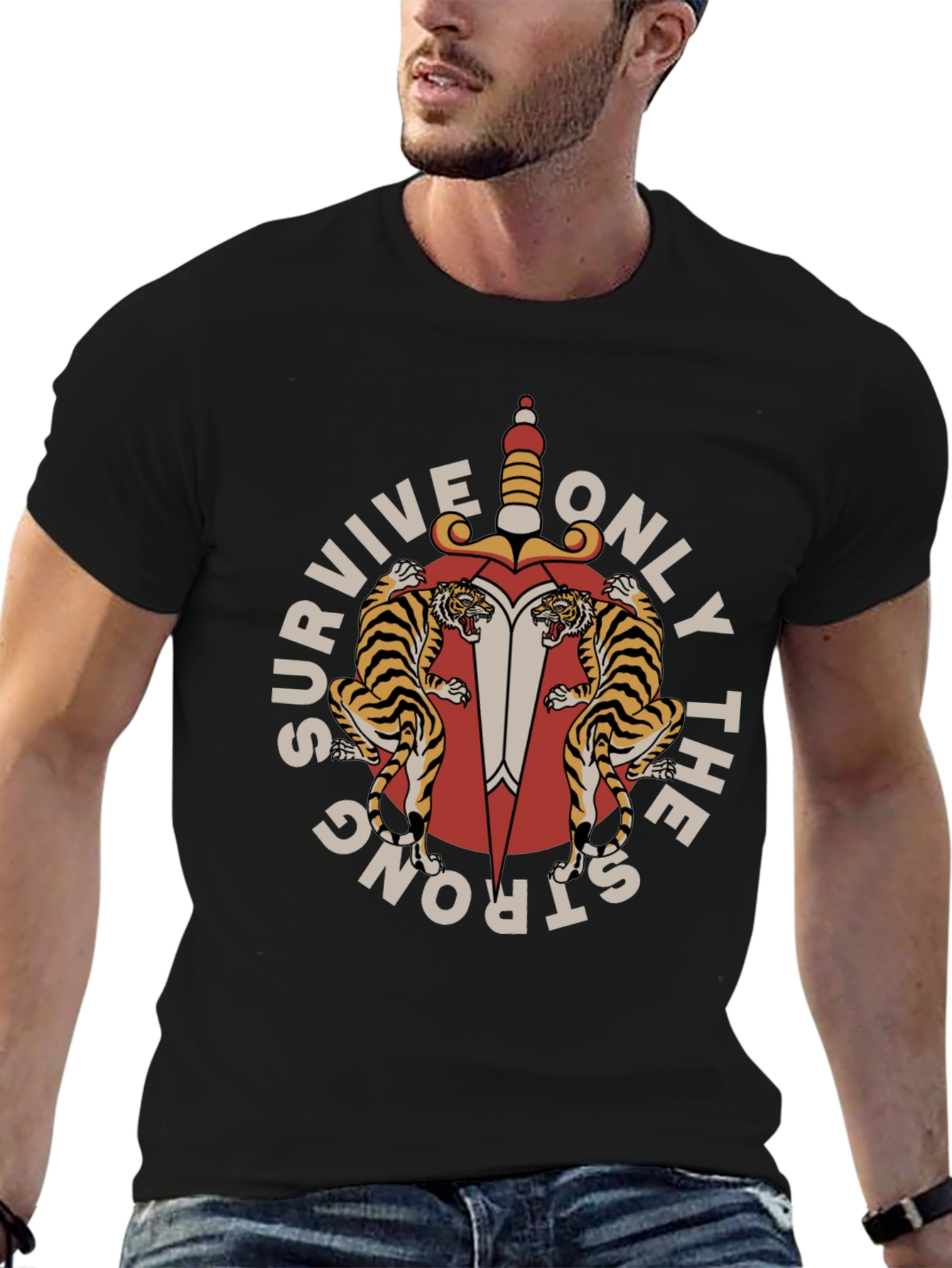 Survive Only The Strong Graphic Tee