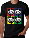 Pop Art Panda T-Shirt - Cool Graphic Tee
