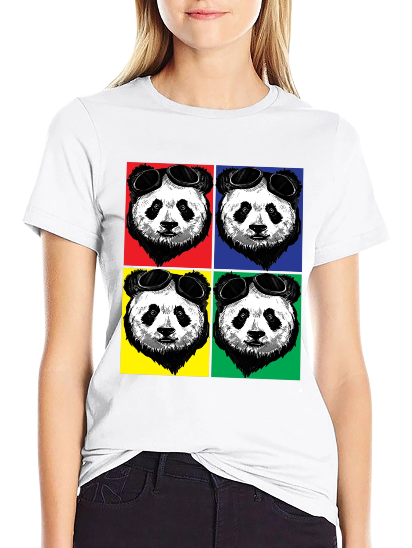 Pop Art Panda T-Shirt - Cool Graphic Tee