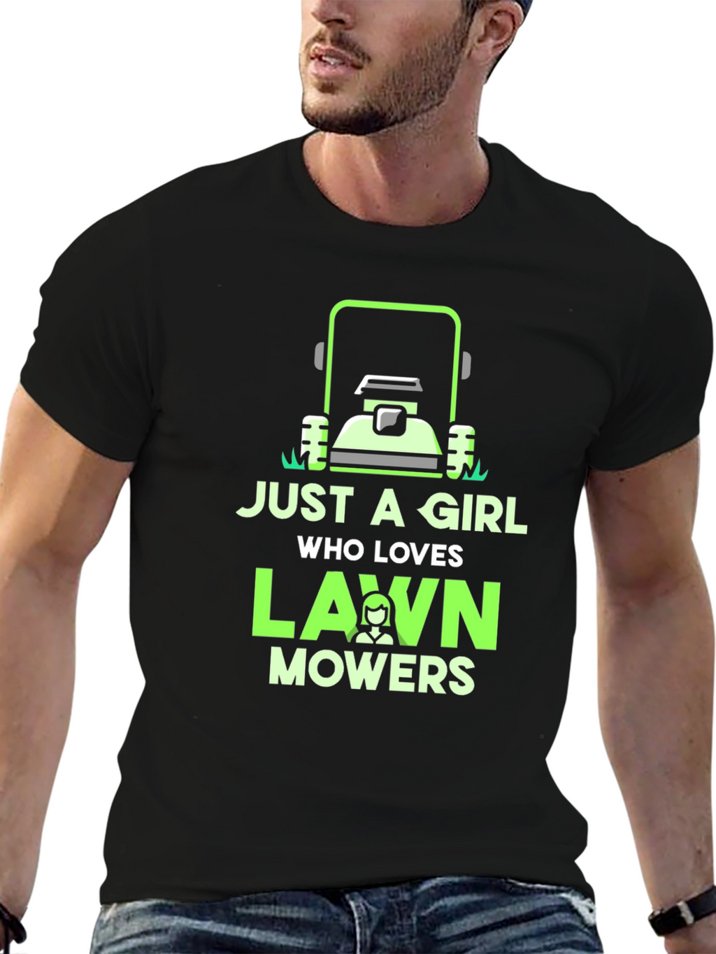 Just a Girl Who Loves Lawn Mowers T-Shirt