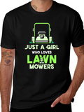 Just a Girl Who Loves Lawn Mowers T-Shirt