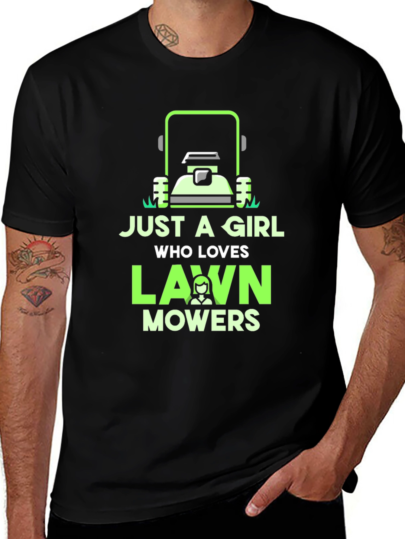 Just a Girl Who Loves Lawn Mowers T-Shirt