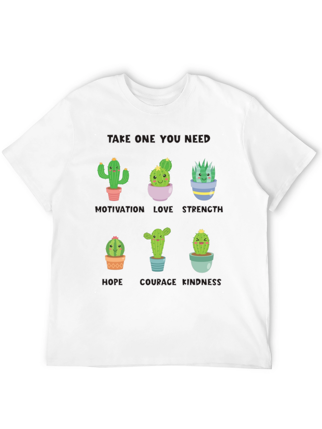 Cactus Motivation T-Shirt - Cute Inspirational Design