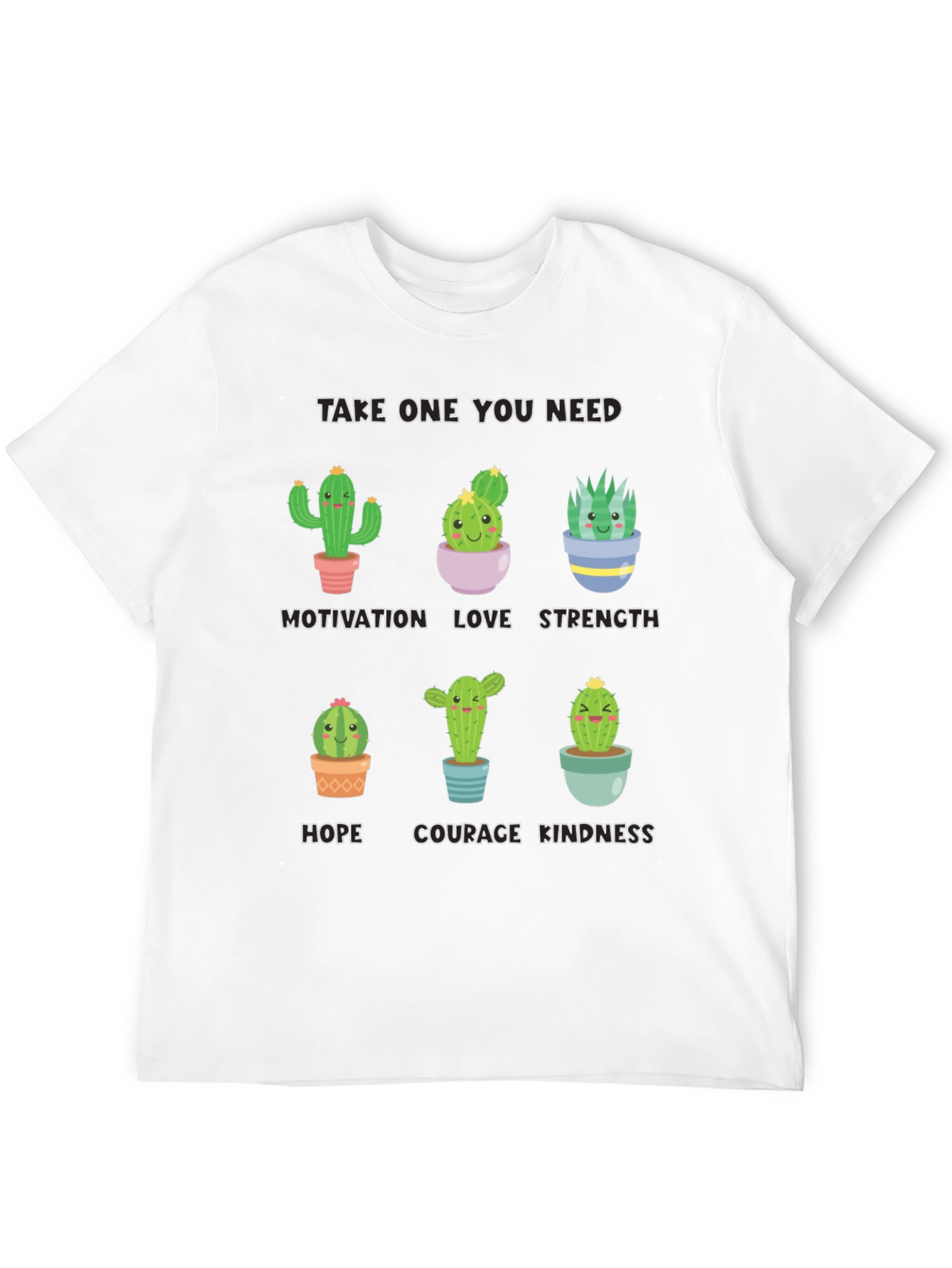 Cactus Motivation T-Shirt - Cute Inspirational Design