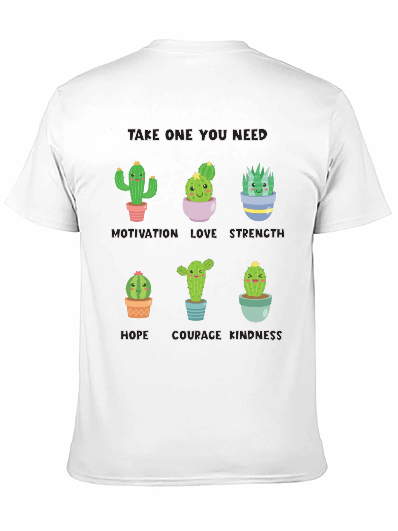 Cactus Motivation T-Shirt - Cute Inspirational Design