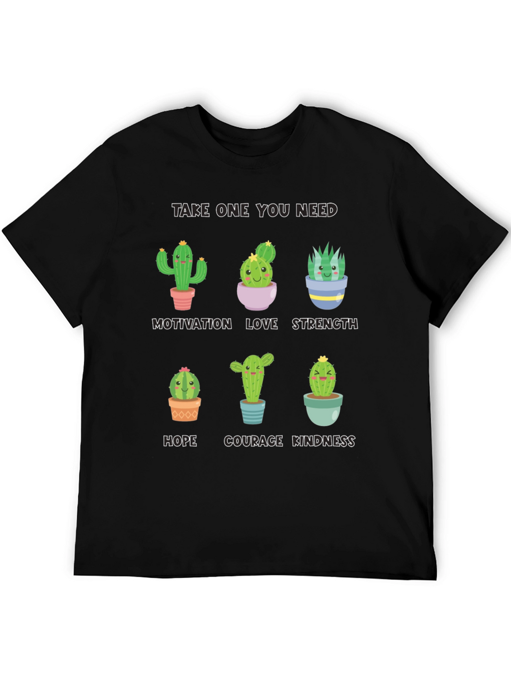 Cactus Motivation T-Shirt - Cute Inspirational Design