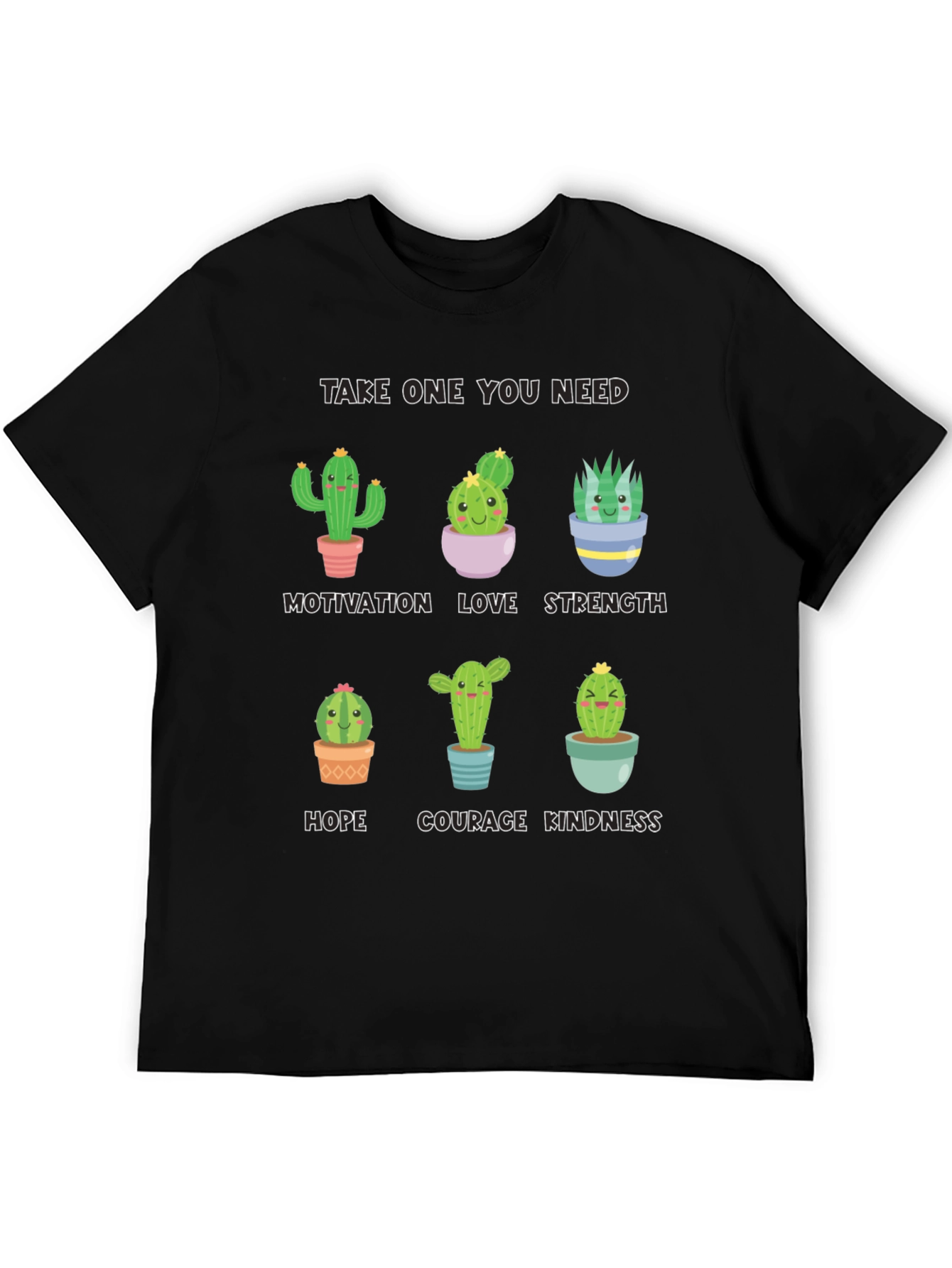 Cactus Motivation T-Shirt - Cute Inspirational Design