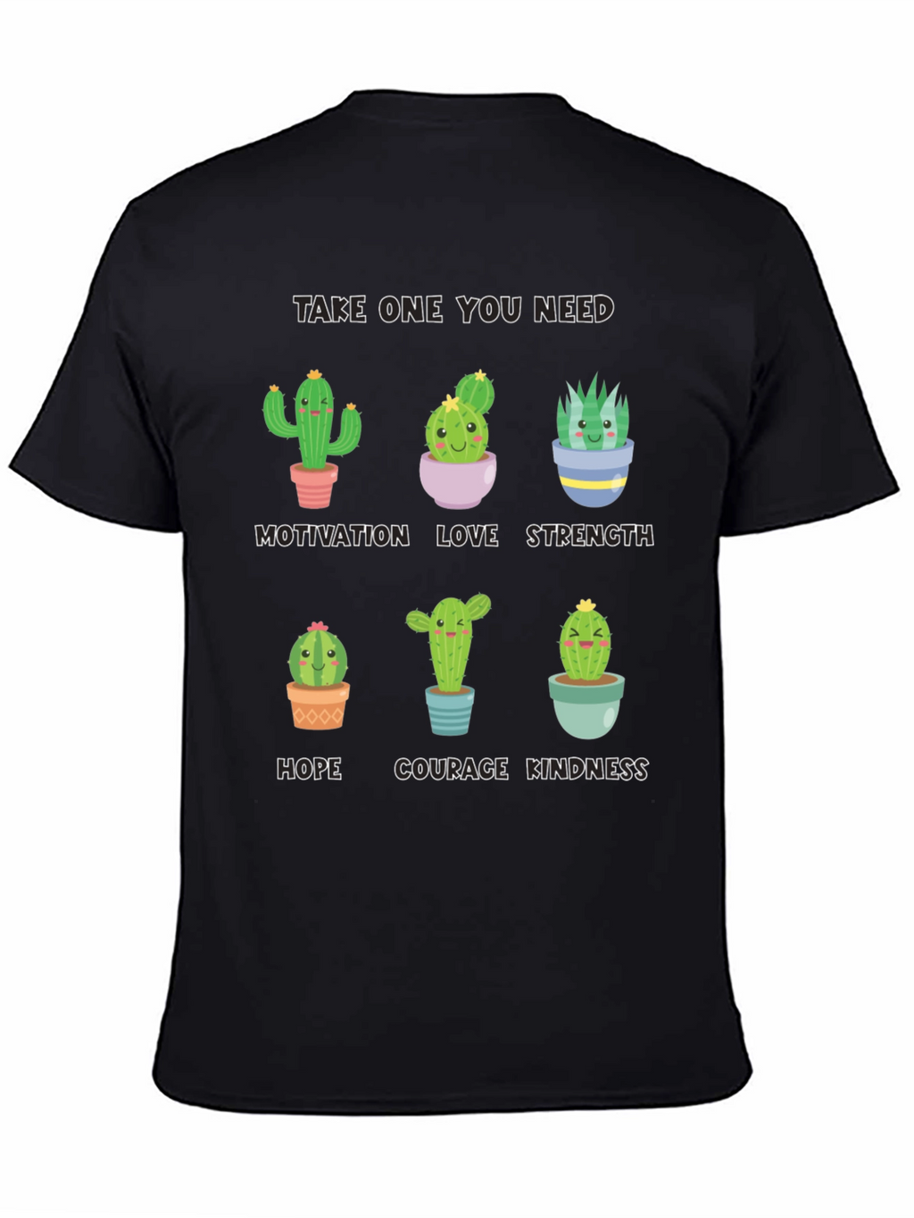 Cactus Motivation T-Shirt - Cute Inspirational Design